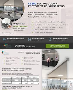 CV300 Covid-19 Screens brochure cover
