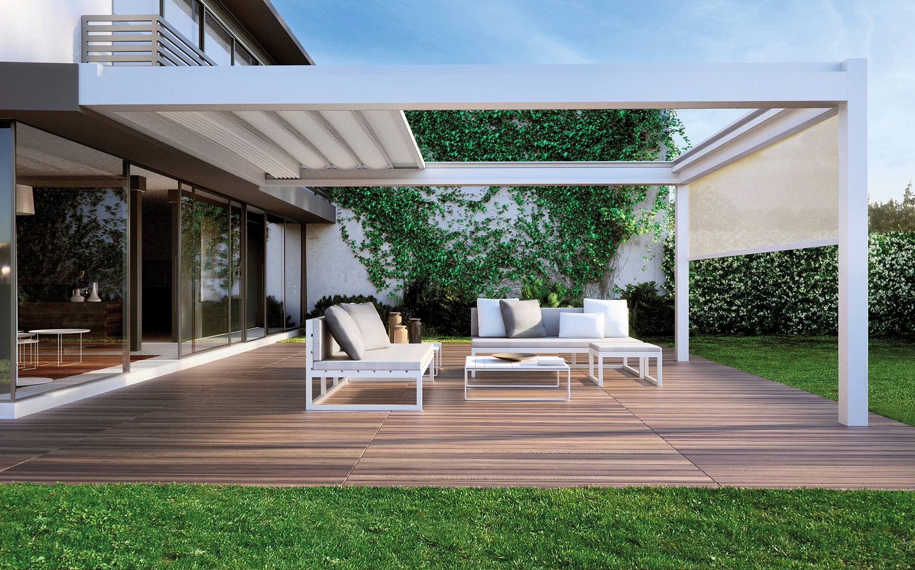 Pergolas with fabric roofs from GS Shades